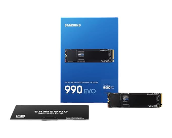 Samsung 990 EVO NVMe SSD – High-Performance PCIe 4.0 and 5.0 Storage Samsung 990 EVO NVMe SSD – High-Performance PCIe 4.0 and 5.0 Storage